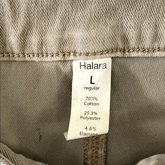 Halara Khaki Green Barrel Leg Jeans - Picture 2 of 4